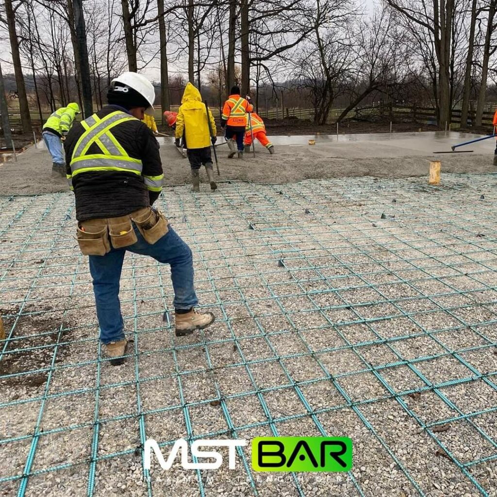 MST-BAR is also used for non-structural projects such as flatwork.